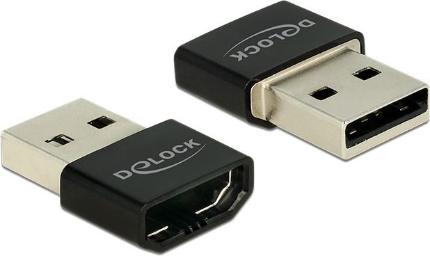 Adapter USB Delock USB - HDMI Czarny (65680)