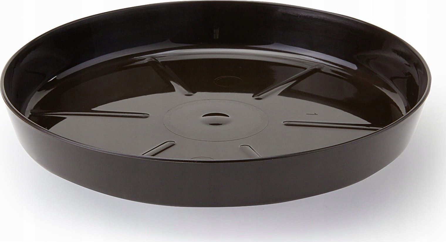 Lamela Podstawka okrągła 23,4cm pod doniczkę Magnolia 250, Kolor Czarny