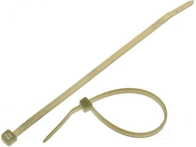 1x Opaska zaciskowa 140x3,6mm biała