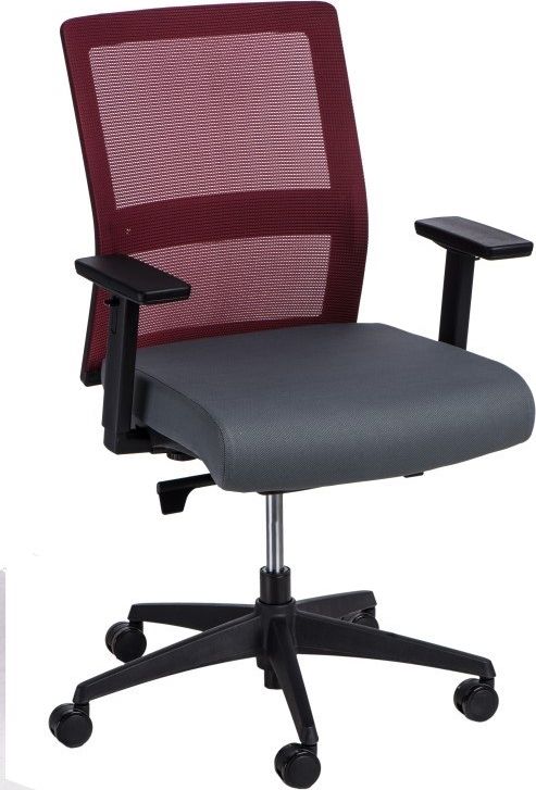 Krzesło biurowe Maduu Studio Press Szaro-czerwone