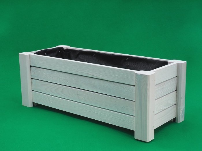 Wnuk Donica drewniana Biała/60cm