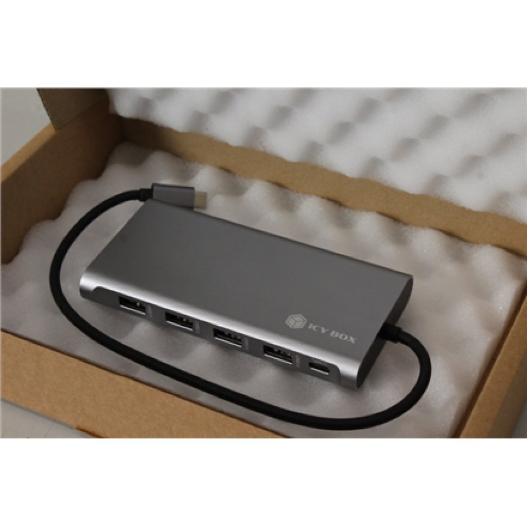 Stacja/replikator Icy Box ICY BOX IB-DK4050-CPD 12-in-1 USB Type-C dock with PD 100W | Raidsonic Warranty 3 month(s) | REFURBISHED, WITHOUT ORIG
