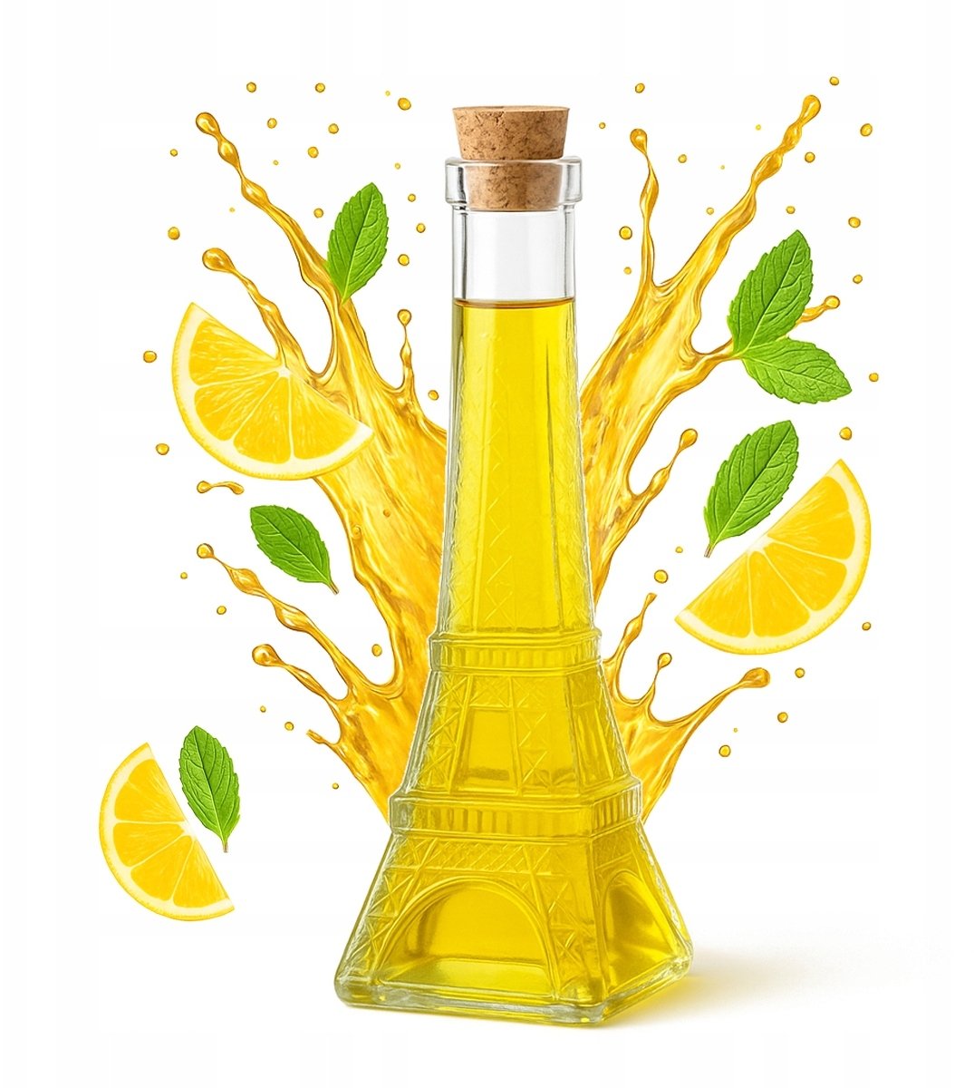 Pojemnik Butelka Szklana Wieża Paris 200ml na Alkohol Wino Nalewki Prezent