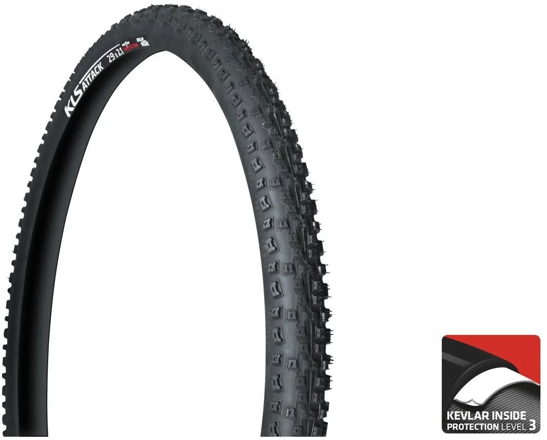 Kellys Opona ATTACK 29x2,1, Kevlar inside protection 22TPI