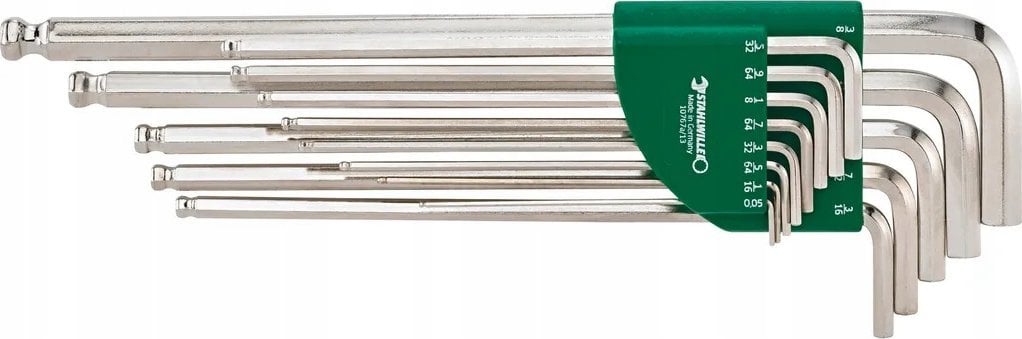 Stahlwille KLUCZE IMBUSOWE 1/16-3/8 13PC DLUGIE Z KULKA