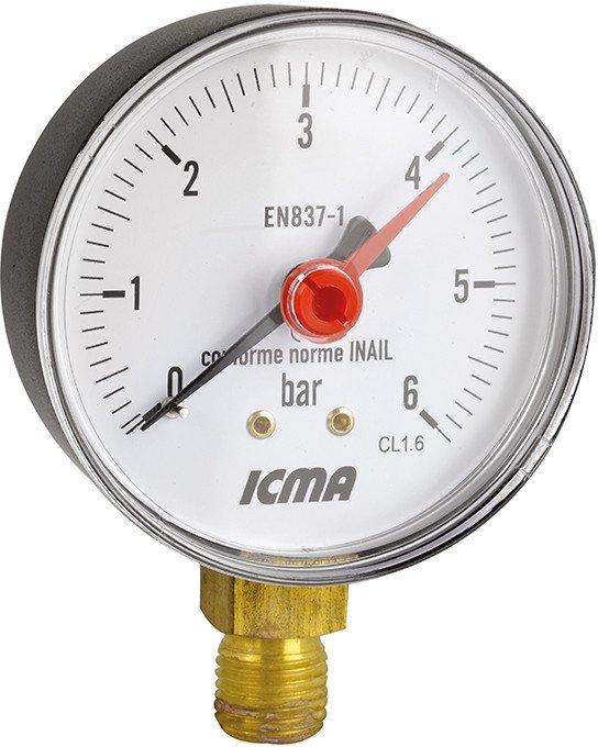 MANOMETER 63MM. 1/4. 16 BAR