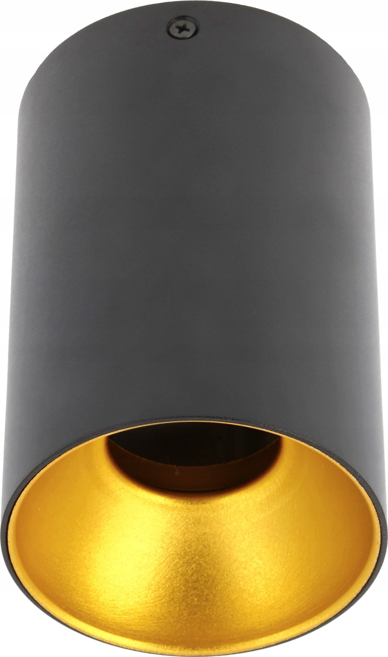 Lampa sufitowa GTV Oprawa sufitowa TENSA,alum.,96x140,IP20,GU10,okrągła,czarna