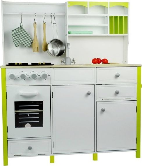 Lean Sport Drewniana Kuchnia Dla Dzieci Zielono Biała