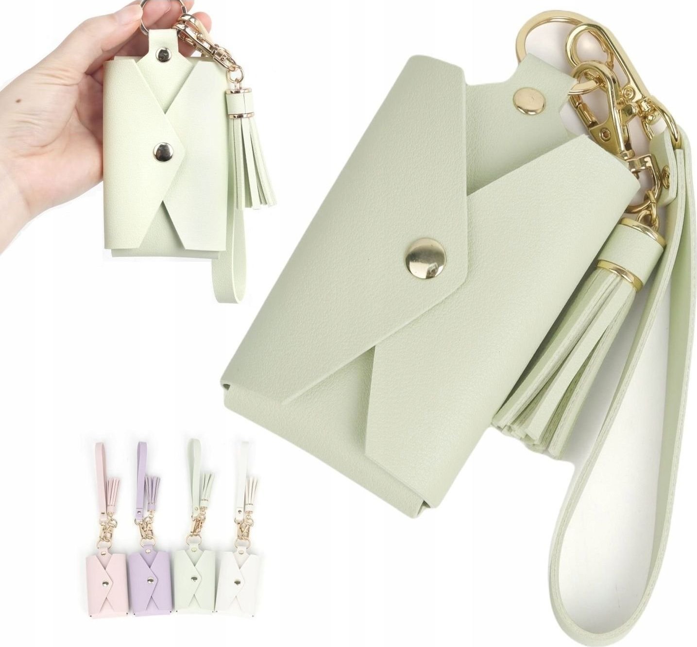 Pokrowiec LoveInstant Futerał Etui na Zdjęcia do FujiFilm Instax Mini / ZINK + Breloczek Klucze / Zielony