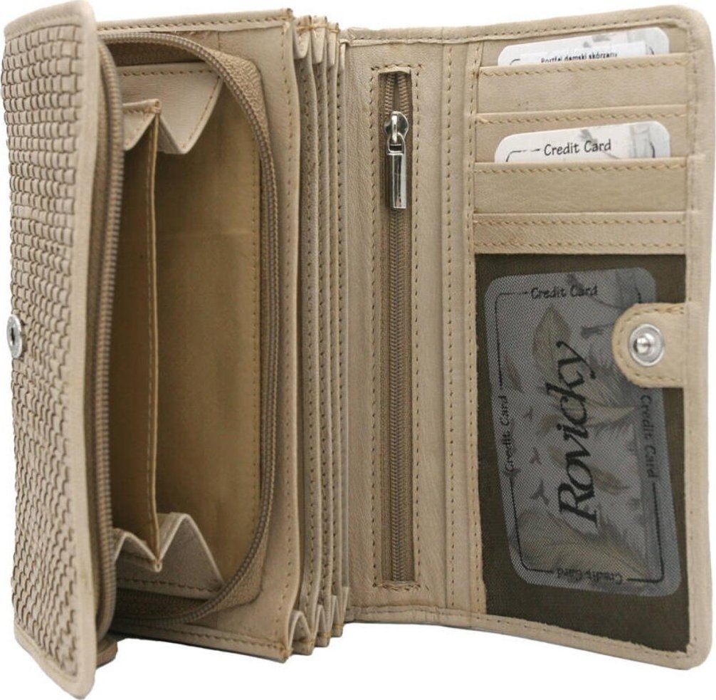 Rovicky Skórzany damski portfel Rovicky R-614-DDW NoSize