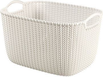 Kosz na pranie Curver Knit 19L kremowy (50348)