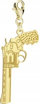 Radziszewska Jewellery Pozłacany Charms REWOLWER DEDYKACJA
