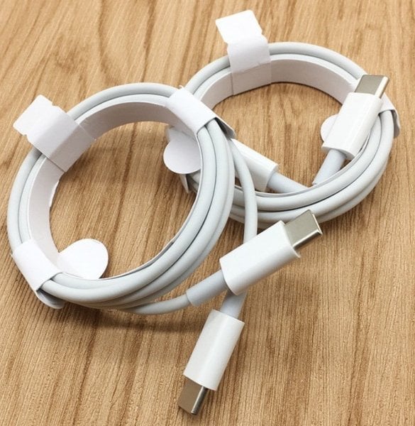 Kabel USB USB-C - USB-C 1 m Biały (35480)