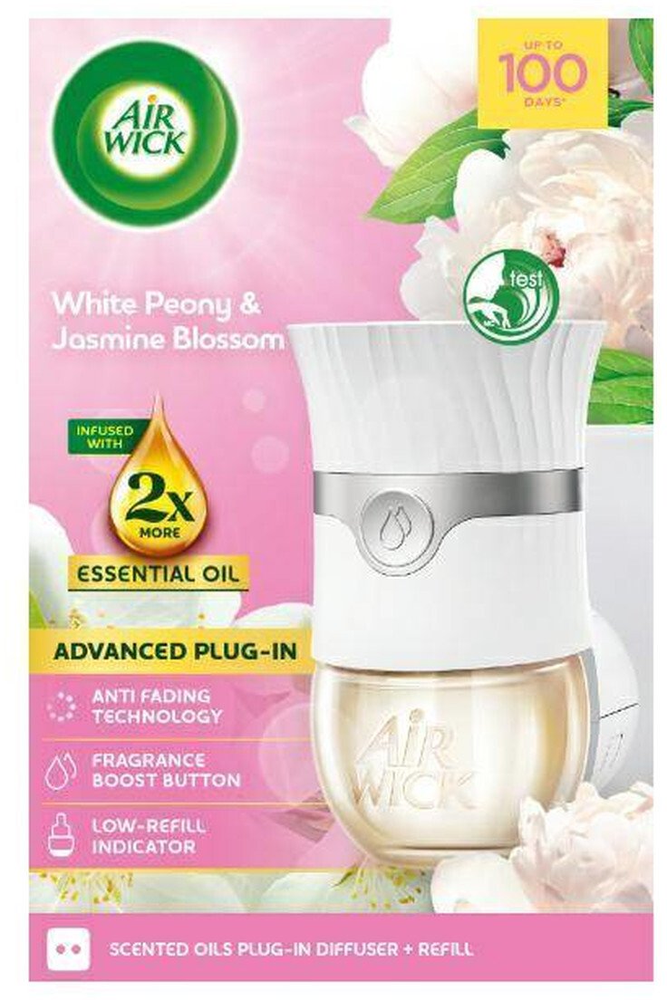 Air Wick Elektryczny Odświeżacz powietrza Biała Peonia & Kwitnący Jaśmin 19ml