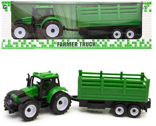 Traktor z przyczepą