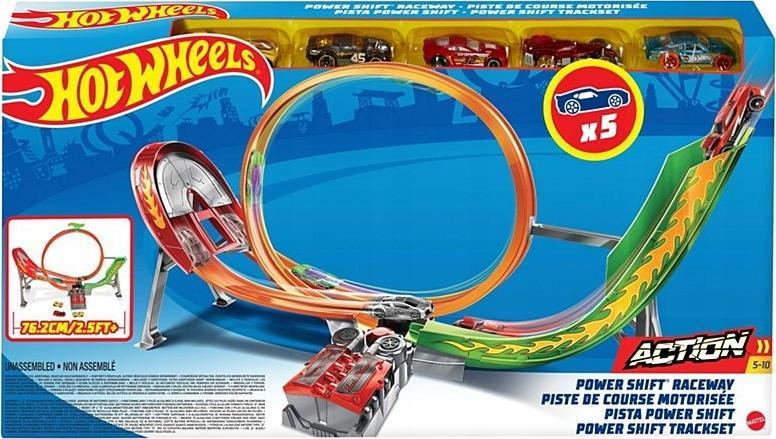 Mattel Hot Wheels Power Shift Pętla 5 Autek FCF18