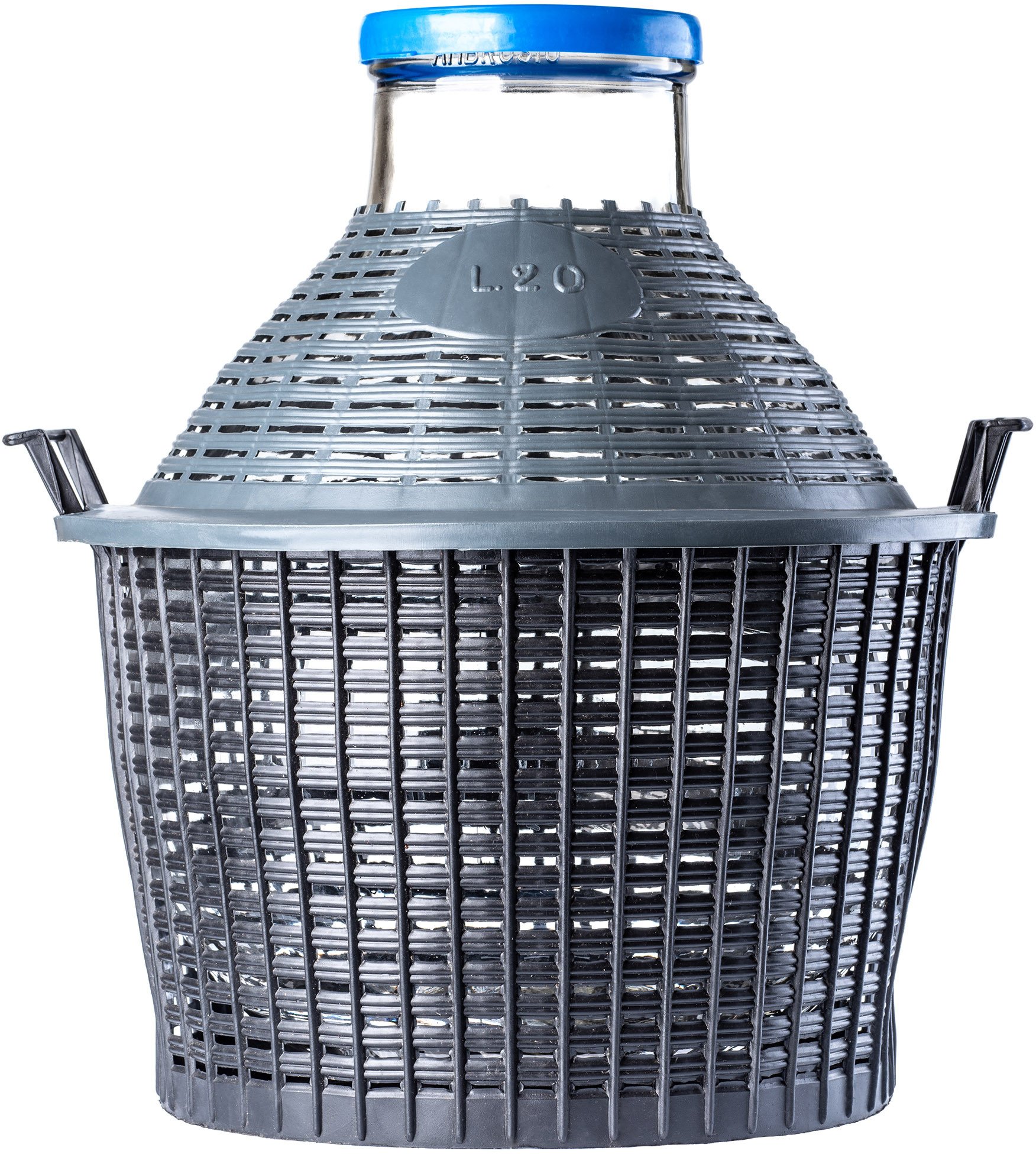 KADAX Balon Butla Gąsior Na Wino W Koszu Z Zakrętką 5 L