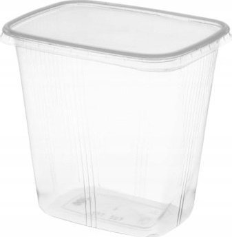 Revit POJEMNIKI 500 ML PROSTOKĄTNE + POKRYWKI 100 SZT