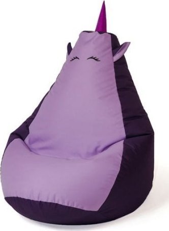 Go Gift Pufa worek sako JEDNOROŻEC fiolet- jasny fiolet L 105x80