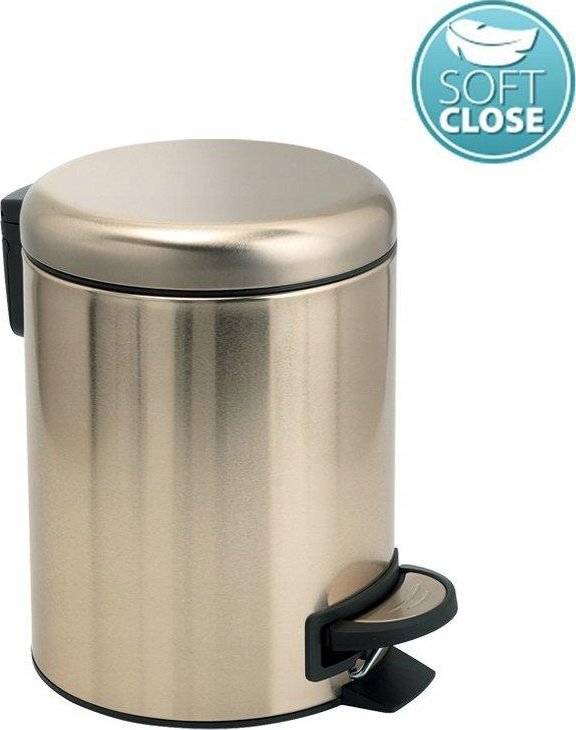 Kosz na pranie Sourcing POTTY PEDAL BIN 3 LT MATT GOLD