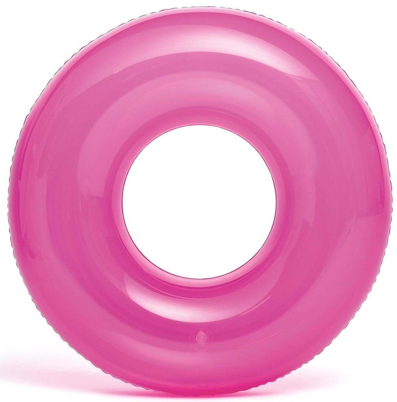 Koło dmuchane do pływania półprzezroczyste neonowe o średnicy 76 cm INTEX 59260 różowe