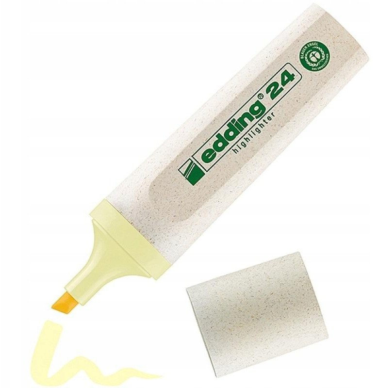 Zakreślacz 2-5 mm pastelowy żółty (10szt)