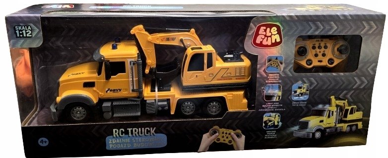 Zdalnie sterowana Ciężarówka - Pojazd budowlany - Koparka 2,4GHz