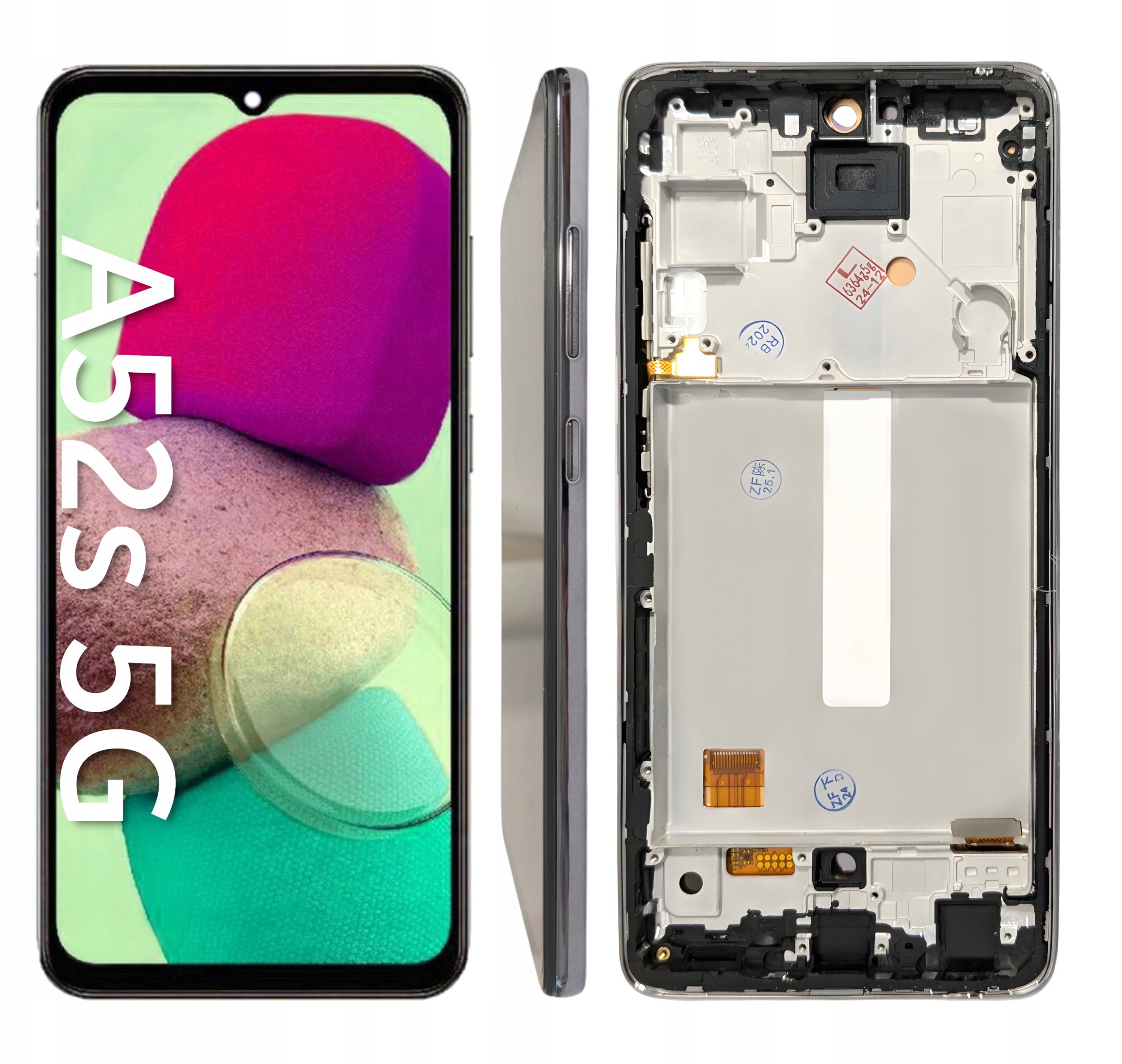 WYŚWIETLACZ EKRAN LCD DO SAMSUNG A52S 5G OLED RAMKA CZARNA