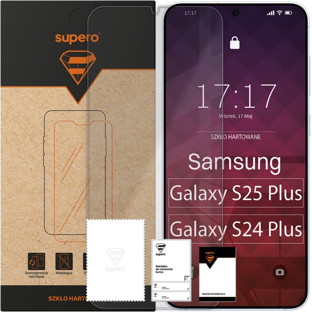 Szkło hartowane Supero do Samsung Galaxy S25 Plus/S24 Plus