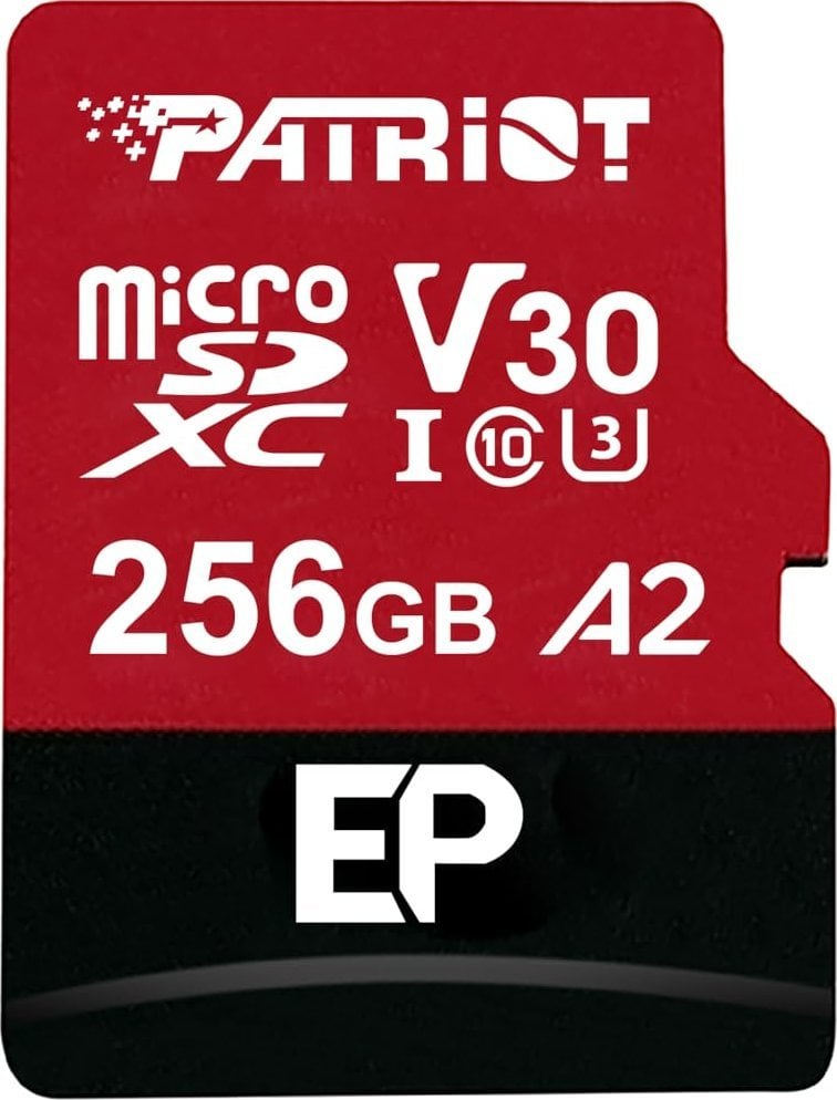 Karta Patriot EP Pro A2 MicroSDXC 256 GB Class 10 UHS-I/U3 A2 V30 (PEF256GEP32MCX)