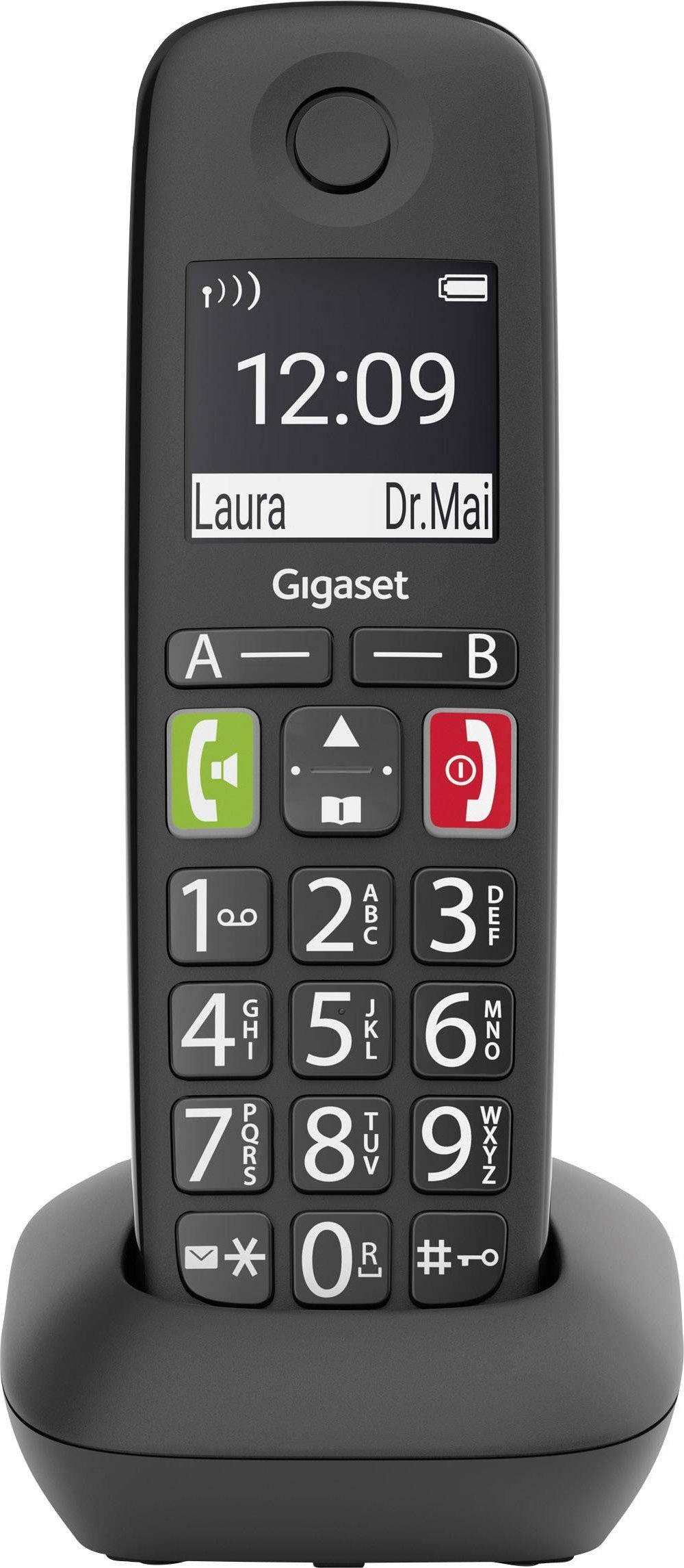 Telefon stacjonarny Gigaset Gigaset E290 HX schwarz (S30852-H2961-B101) - AP387724