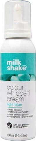 Milk Shake Milk Shake, Colour Whipped Cream, Organic Fruit Extracts, Hair Colour Leave-In Mousse, Light Blue, 100 ml For Women