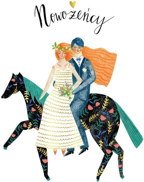 HENRY Karnet B6 Ślub Koń