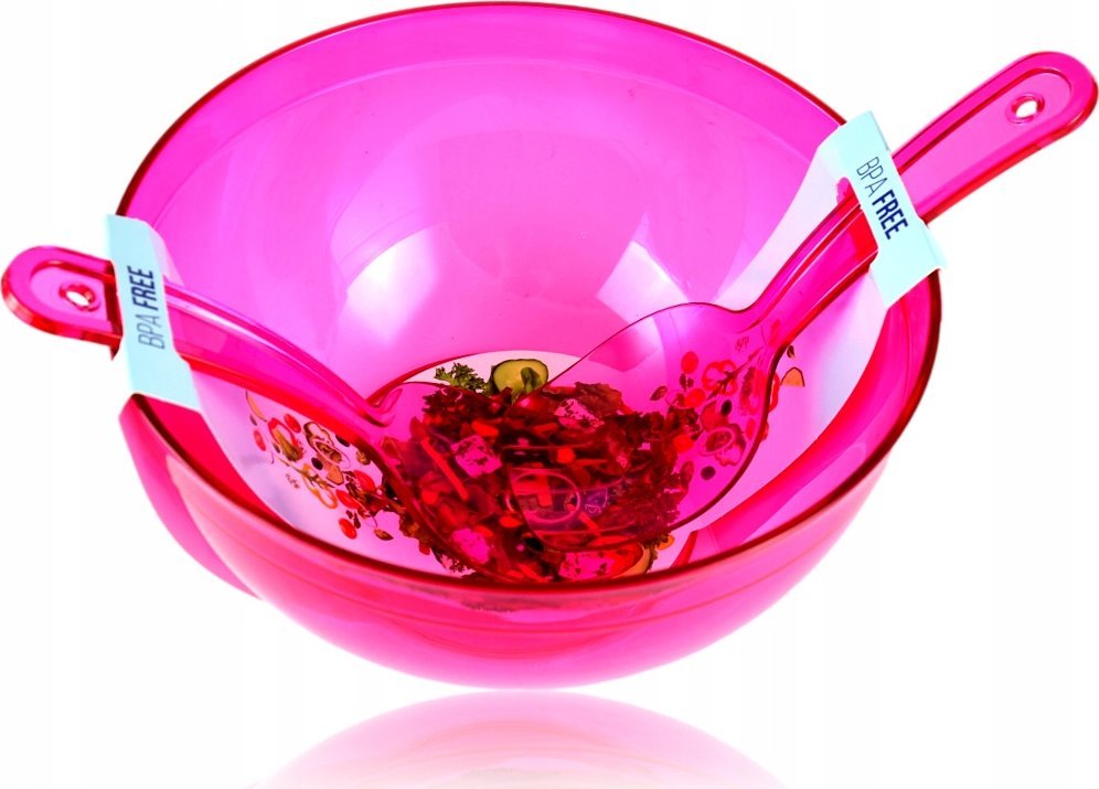 Zestaw do sałaty miska 4200 ml + sztućce sałtkowe