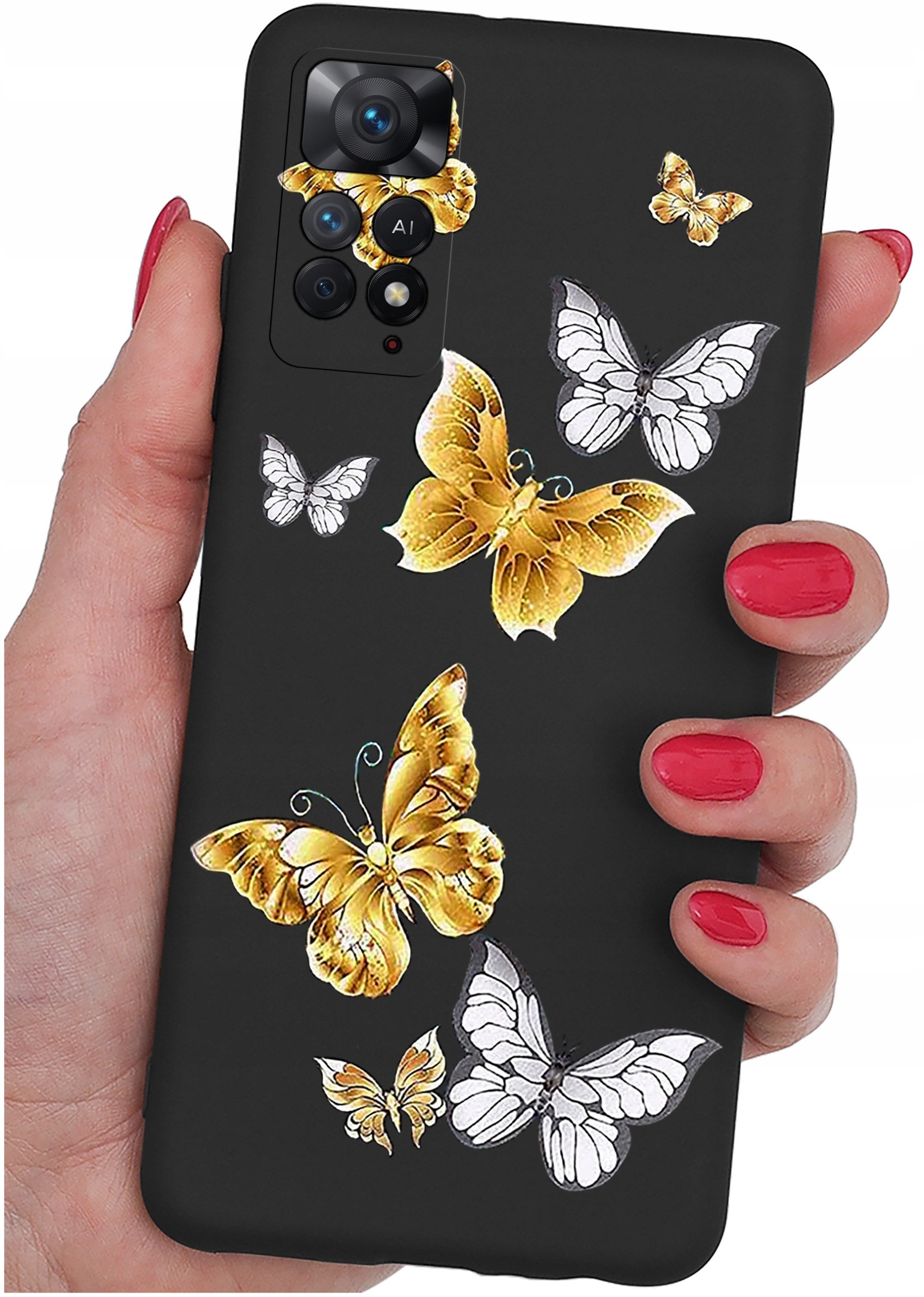 ETUI do Xiaomi Redmi Note 11 Pro | WZORY | SILIKONOWE MATT CASE + SZKŁO 9H