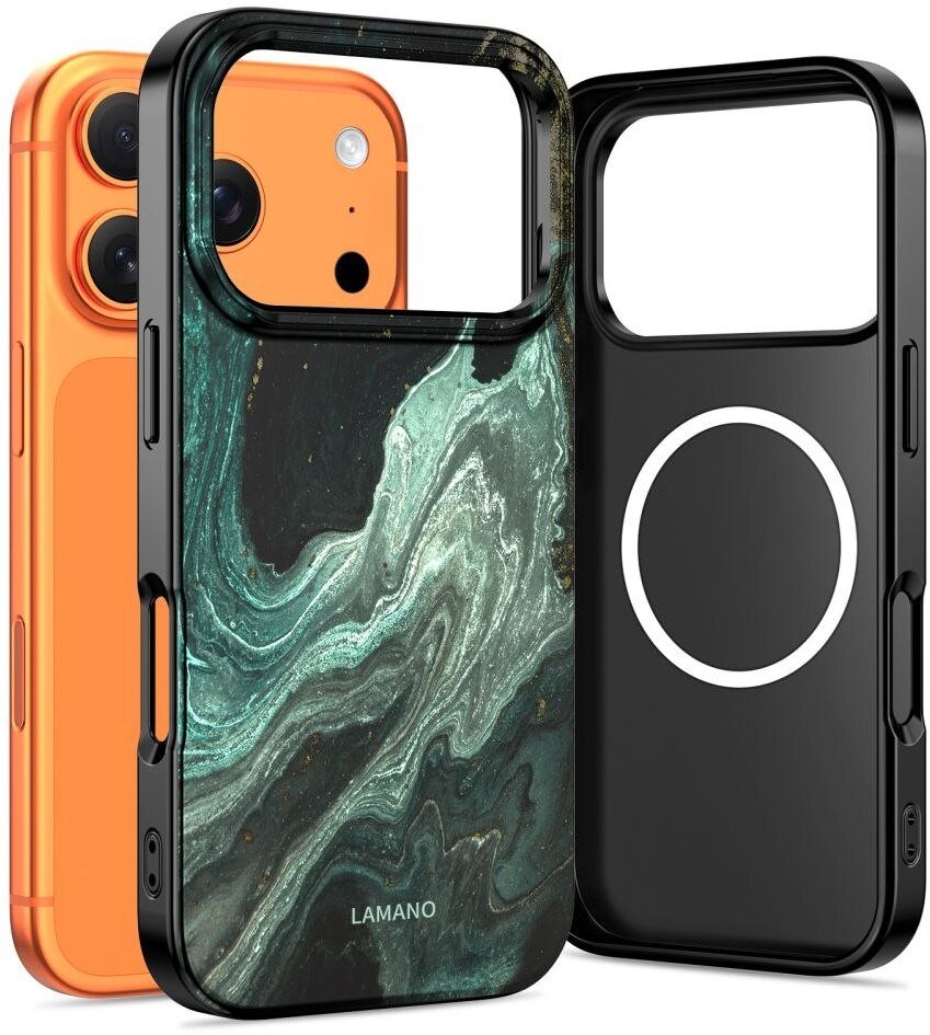 4kom.pl Etui Tech-Protect Lamano MagSafe do Apple iPhone 17 Pro Zielona Aura