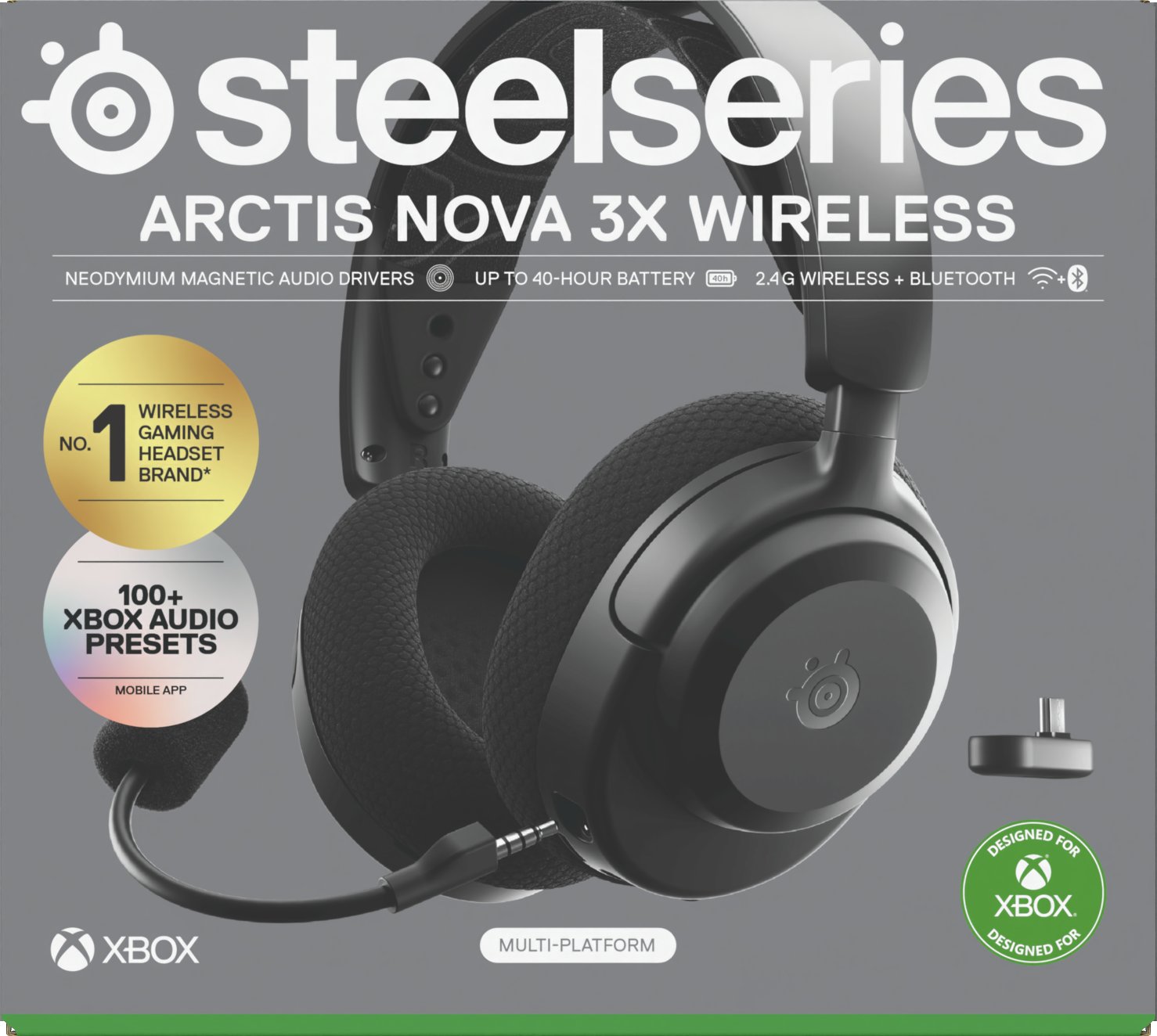 Steelseries Arctis Nova 3X Zestaw słuchawkowy Bezprzewodowy Opaska na głowę Muzyka/dzień powszedni Bluetooth Czarny