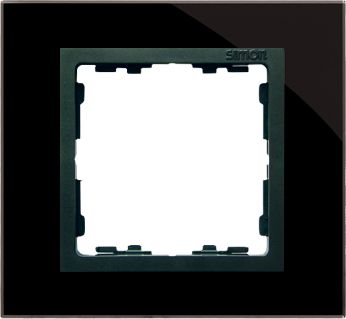 Kontakt-Simon Ramka pojedyncza szklana czarny/grafit (82817-32)