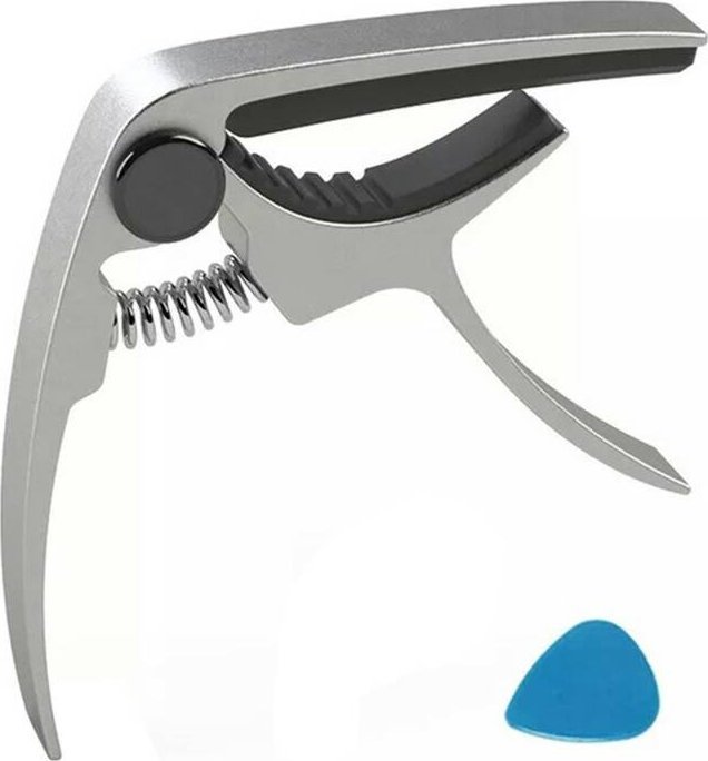 Aptel KAPODASTER do GITARY Akustycznej i Elektrycznej + Kostka srebrny AG852