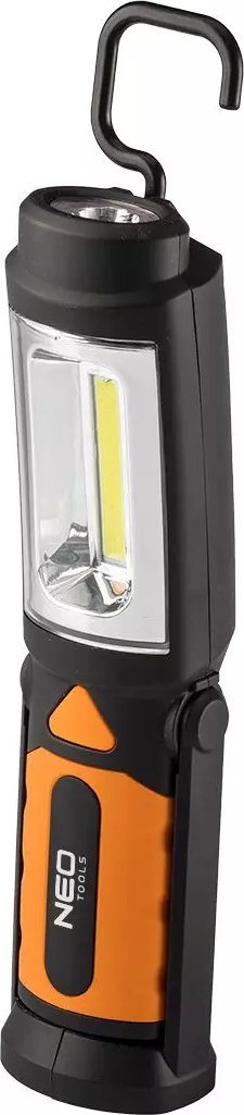 Neo Lampa warsztatowa (Lampa warsztatowa bateryjna 300 lm COB 2 w 1 + baterie 3xAA)