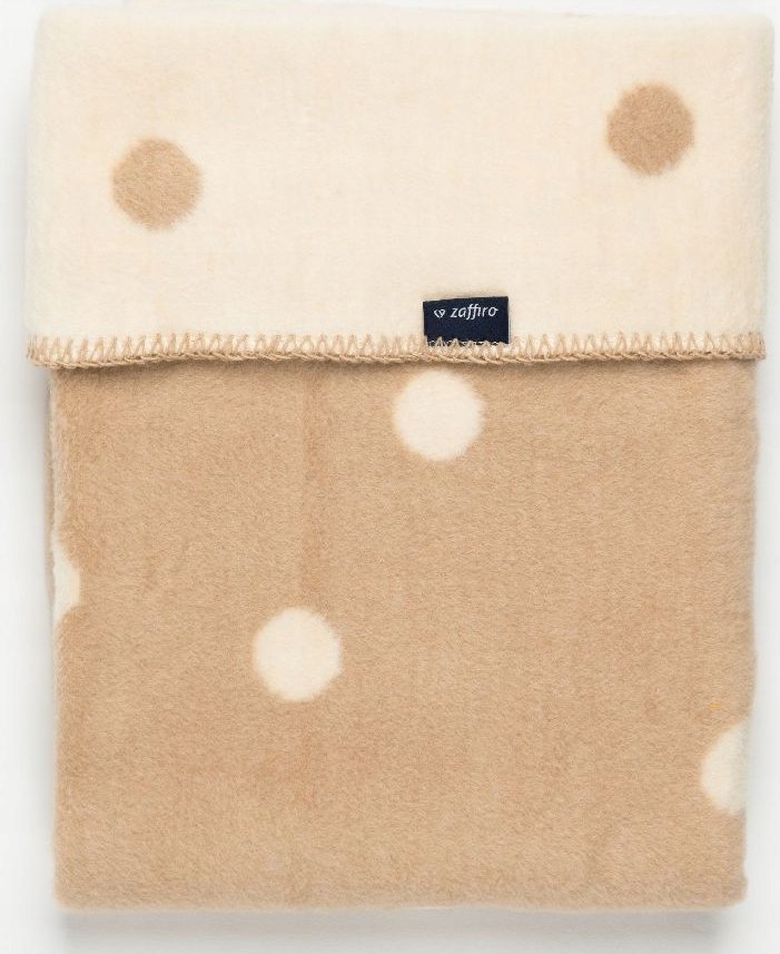 Womar Medvilninis pledukas su žirneliais Womar, 75 x 100 cm, smėlio