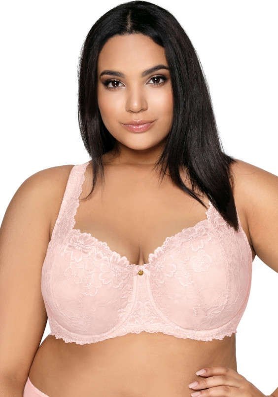 MAT Lingerie Biustonosz usztywniany jasny róż Carmela Big M-053/22 90C