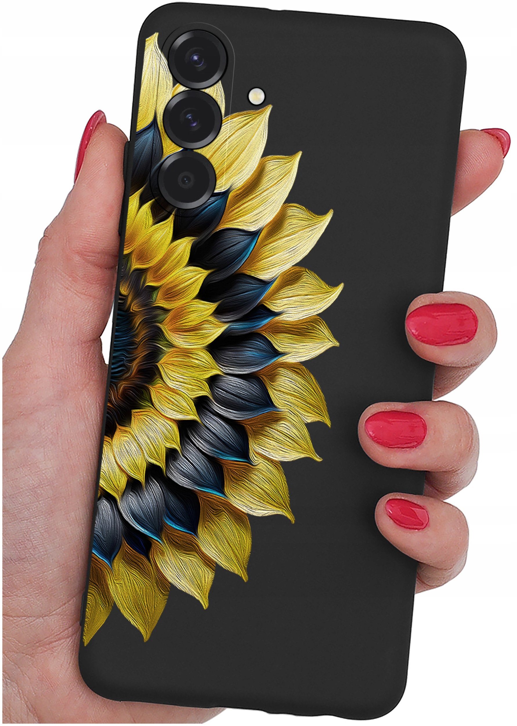 ETUI do Samsung A56 5G | WZORY | SILIKONOWE MATT CASE + SZKŁO 9H