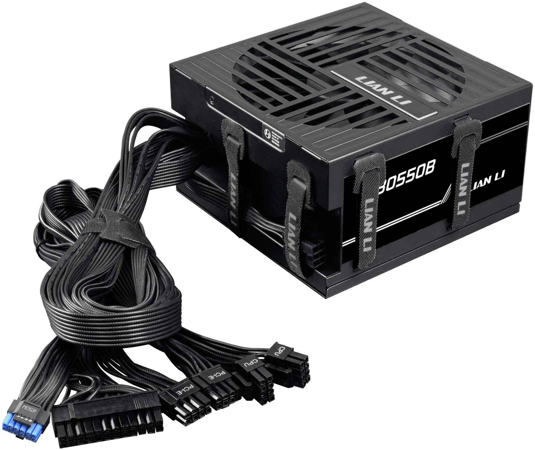 Zasilacz Lian Li RB Series 80 PLUS Bronze Zasilacz, półmodularny, ATX 3.1 - 550 Watt, czarny