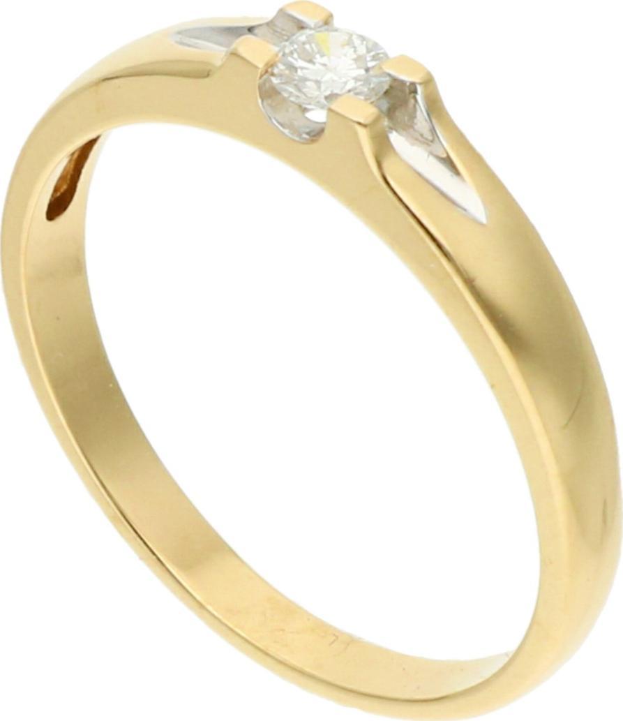 Rosanto Złoty pierścionek zaręczynowy z brylantem roz. 13 585 14k