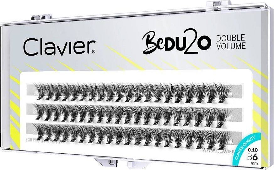 Clavier BeDU2O Double Volume kępki rzęs 6mm