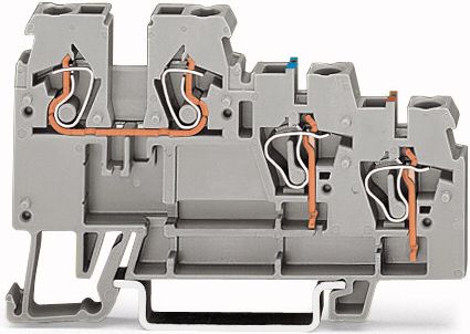 Wago Złączka szynowa 3-przewodowa do czujnikow szara (270-560)