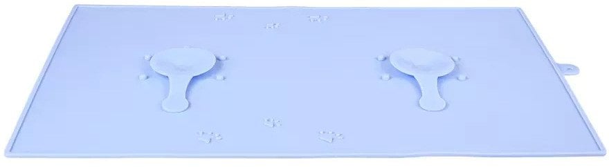 ZOLUX Podkładka silikonowa z przyssawką pod miskę psa,kota niebies. 48x30cm