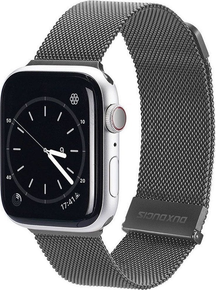 Dux Ducis DUX DUCIS pasek MILANESE magnetyczny ze stali nierdzewnej do Apple Watch 38 / 40 / 41 mm szary