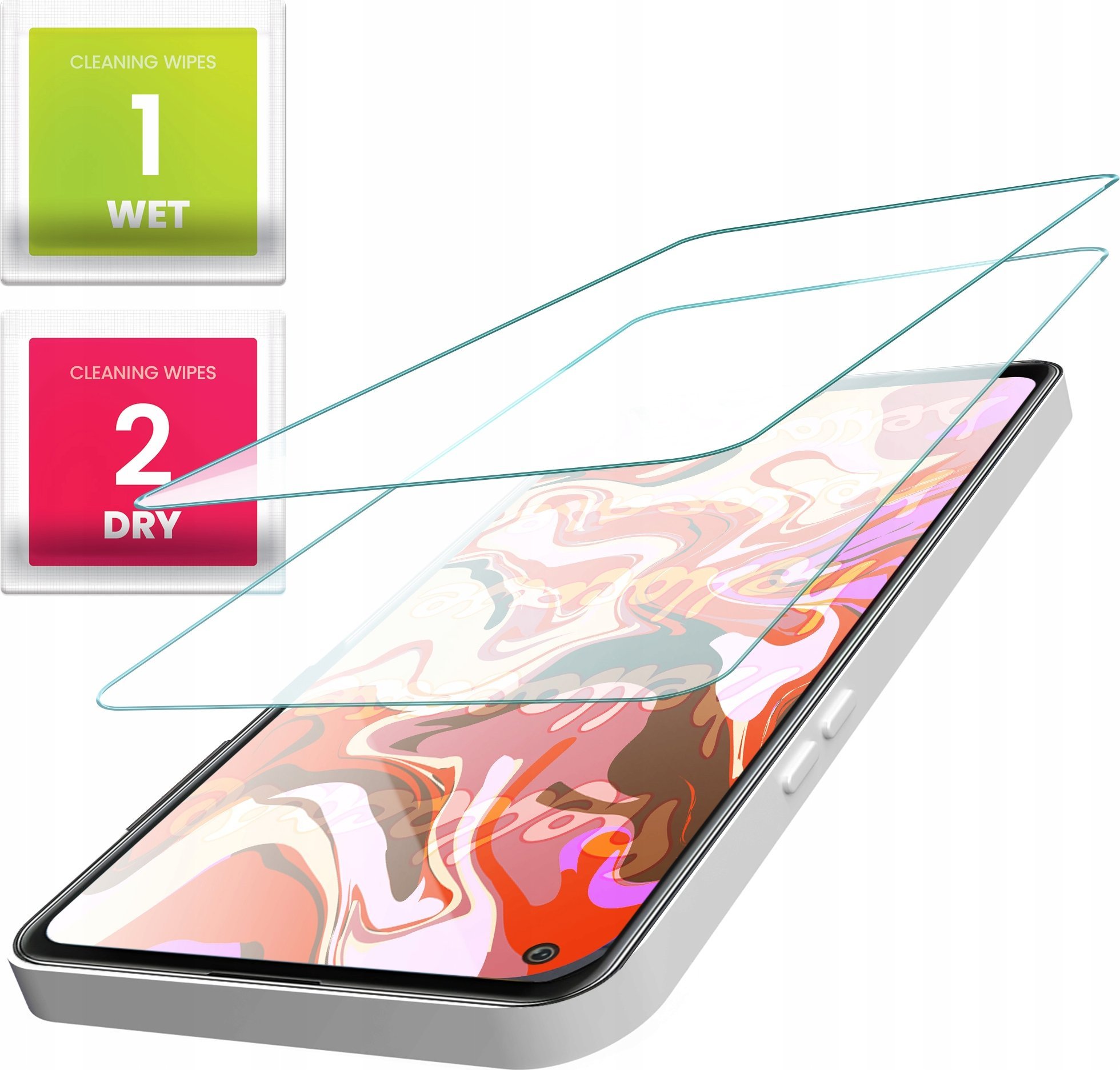 Hello Case 2-PAK Szkło Hartowane do Oppo Reno 5 Pro 5g / Pro 5g (szybka 9H, płaskie)